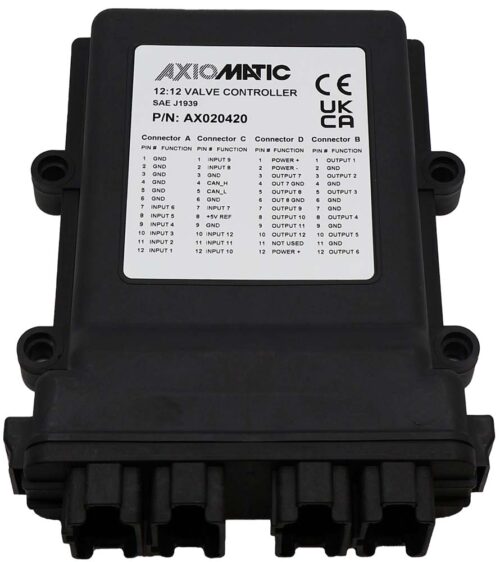 12 Input, 12 Output Valve Controller, SAE J1939, AX020420