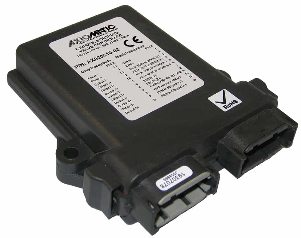 6 Input, 5 Output Valve Controller, SAEJ1939, 1 Mbps