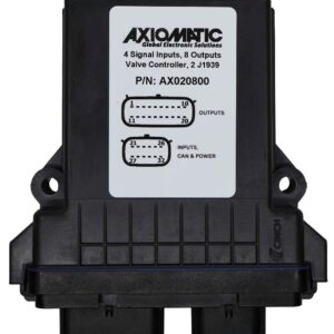 4 Inputs, 8 Proportional Outputs Valve Controller, SAE J1939