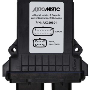 4 Inputs, 8 Proportional Outputs Valve Controller, CANopen®, AX020801