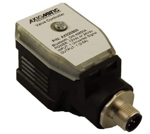 	Single Valve Controller, DIN 43650A, M12, with Bluetooth, AX020900