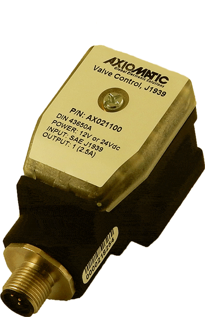 Single Valve Controller, DIN43650A, SAE J1939