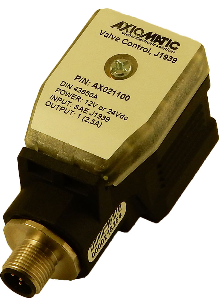 Single Valve Controller, DIN43650A, SAE J1939