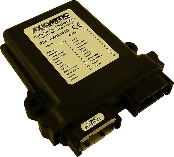 Dual Valve Controller, 4 Universal Inputs, 4x +5V Ref., SAE J1939, 250 kbps