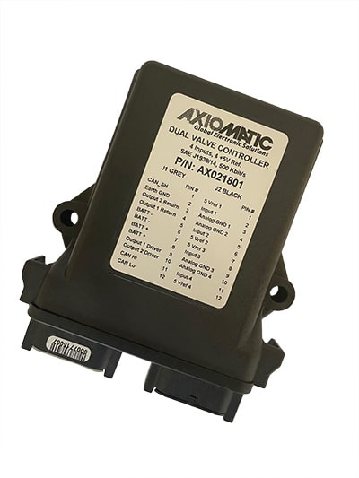 Dual Valve Controller, 4 Universal Inputs, 4x +5V Ref., SAE J1939, 500 kbps