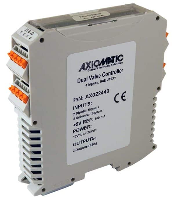 2 Bipolar and 2 Universal Signal Inputs, Dual Valve Controller, SAE J1939, DIN Rail Mount, NFC