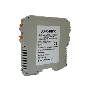 4 Inputs, 2 Bidirectional 0-400 mA Outputs Valve Controller, 1 Mbps SAE J1939, DIN Rail Mount, NFC