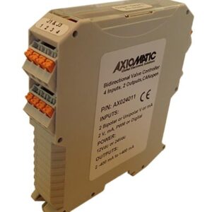 4 Inputs, 2 Bidirectional 0-400 mA Outputs Valve Controller, CANopen®, DIN Rail Mount