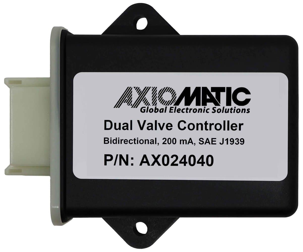 Dual Servo Valve Controller, +/-200 mA, 2 Outputs, SAE J1939