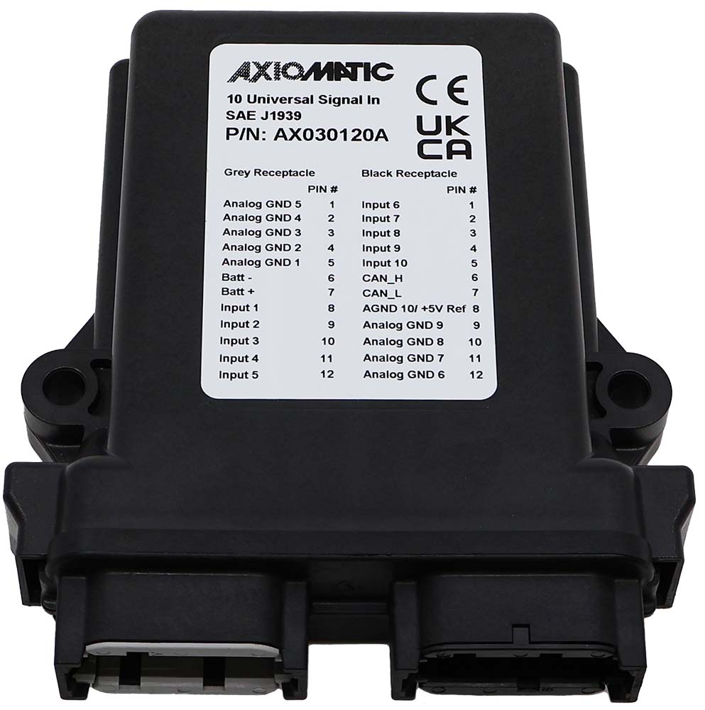 10 Universal Signal Inputs Controller, +5V Reference, SAE J1939
