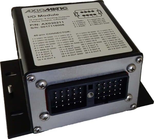 12 Inputs, 8 Analog and 1 Relay Outputs CAN I/O Module, CANopen®