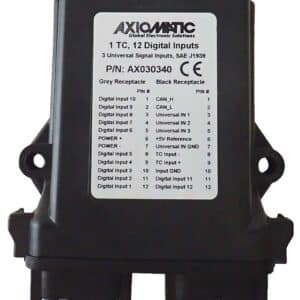 1 Thermocouple, 12 Digital, 3 Universal Signal Inputs Controller, SAE J1939, +5V Ref.