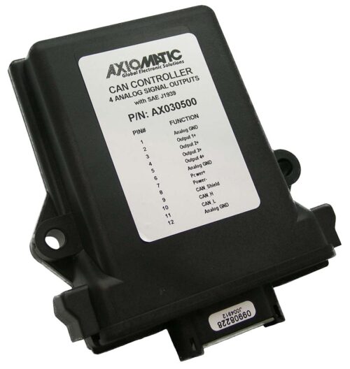 4 Analog Signal Outputs CAN Controller, SAE J1939, 250 kbps, AX030500