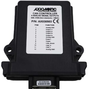 4 Analog Signal Outputs CAN Controller, SAE J1939, 1 Mbps, AX030503
