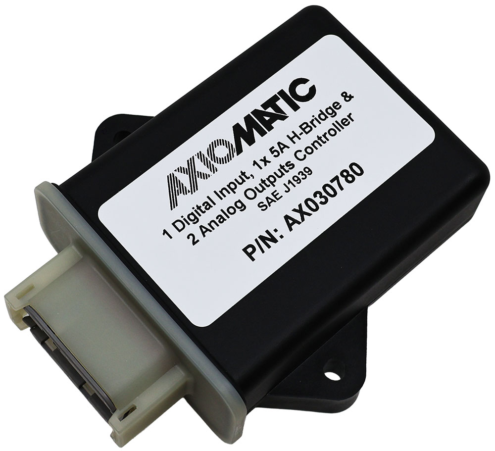 1 Digital Input, 2 Analog & 2 Proportional Outputs Controller, SAE J1939