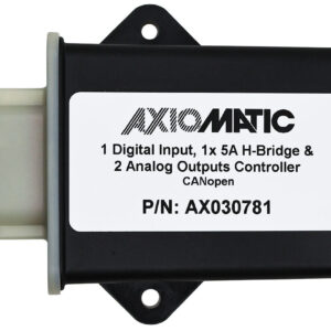 1 Digital Input, 2 Analog & 2 Proportional Outputs Controller, CANopen®, AX030781