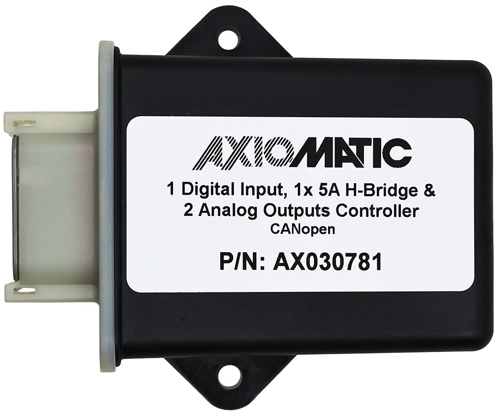 1 Digital Input, 2 Analog & 2 Proportional Outputs Controller, CANopen®