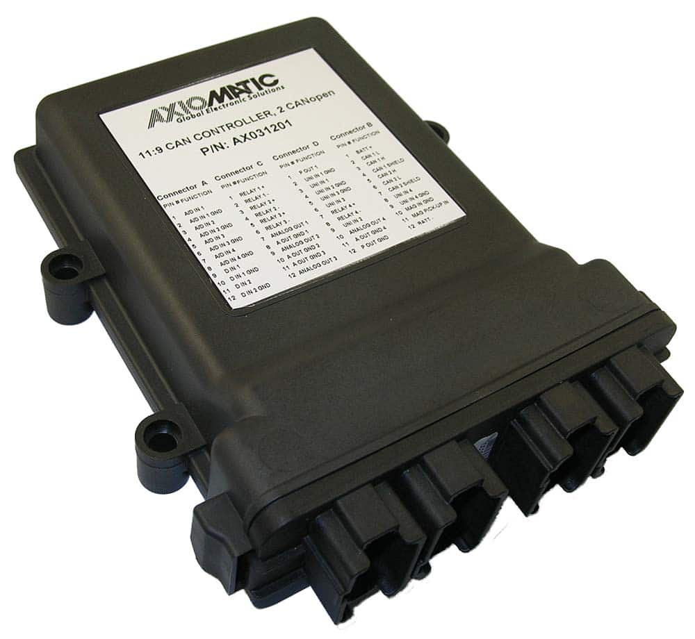 11 Inputs and 4 Analog, 4 Relay, 1 Valve Outputs CAN Controller, 2 CANopen®