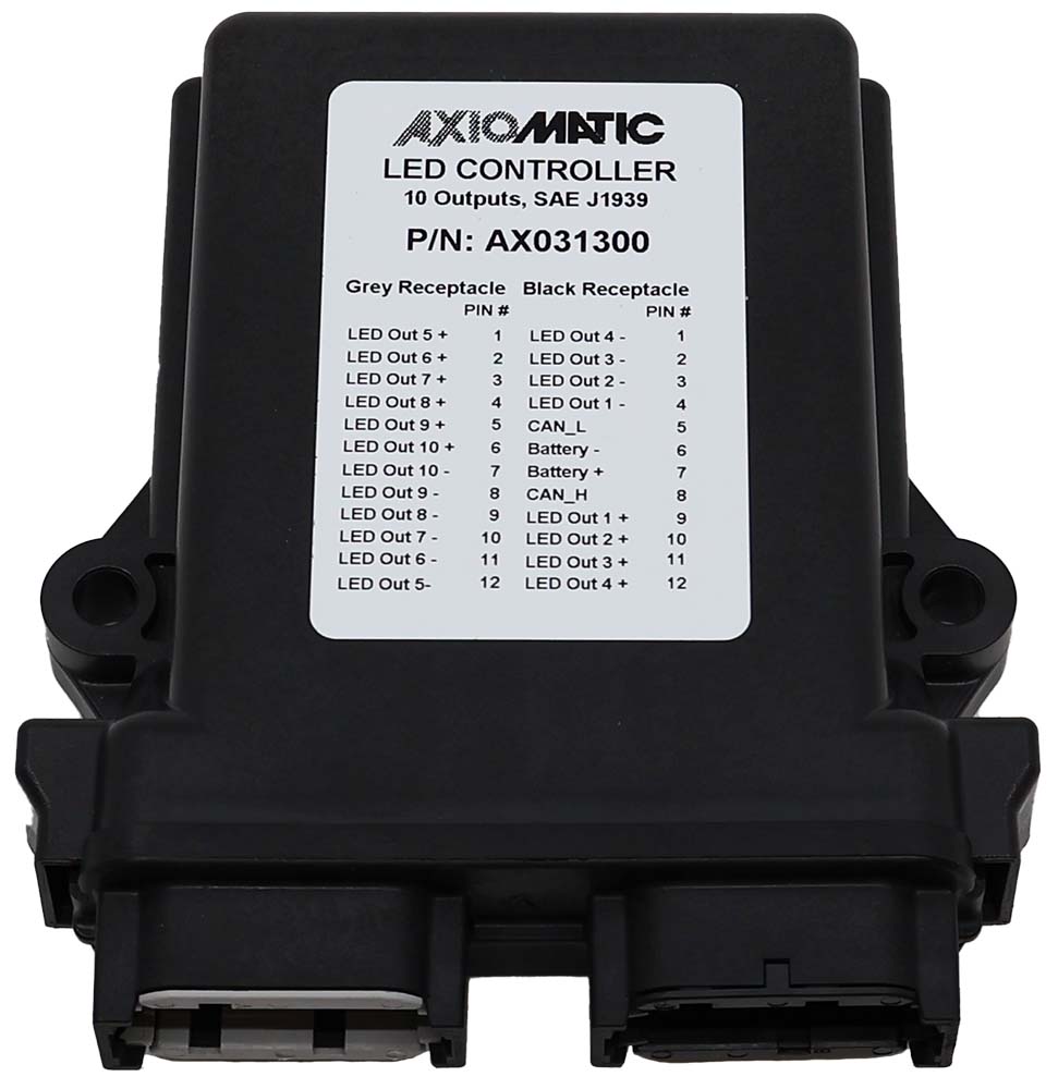 10 LED Outputs Controller, SAE J1939