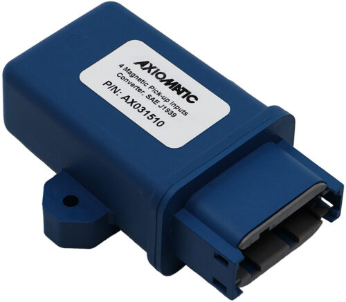 Axiomatic releases new CAN controllers with 4 magnetic pickup inputs, designed for on-highway and off-highway applications., AX031510 — 4 Magnetic Pickup Inputs CAN Converter, SAE J1939