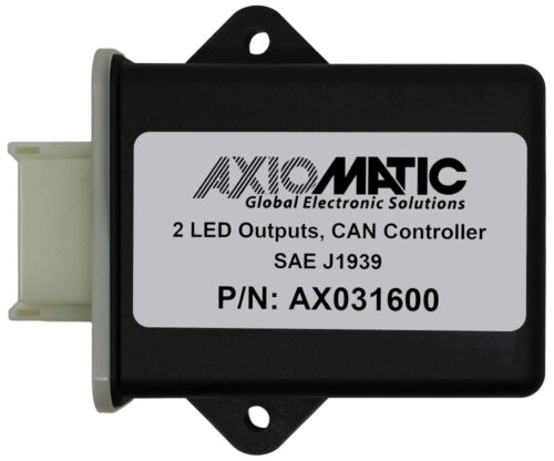 2 LED Outputs, CAN Controller, SAE J1939, AX031600