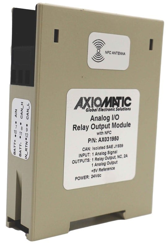 Bipolar Input, Relay and Analog Signal Output Controller, NFC, DIN Rail Mount