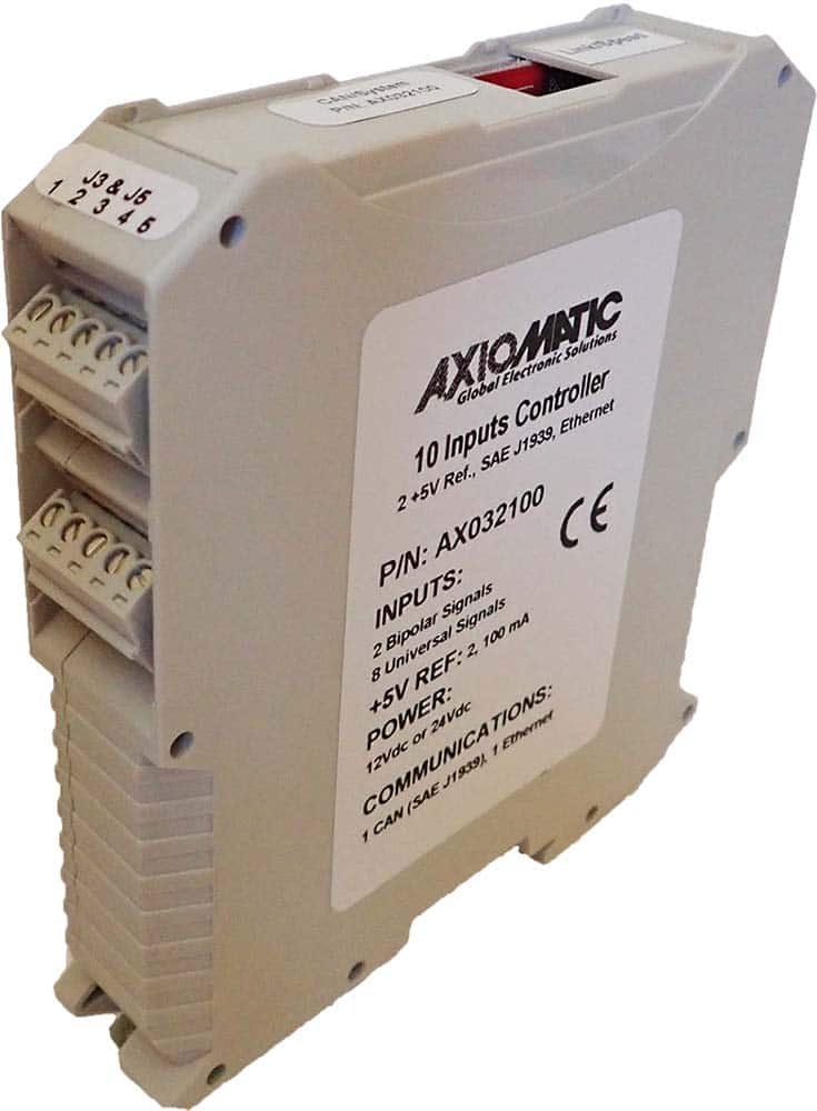 2 Bipolar Analog/Digital and 8 Universal Signal Inputs Controller, Ethernet Port, DIN Rail Mount