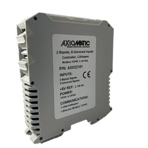 2 Bipolar Analog/Digital, 8 Universal Signal Inputs Controller, CANopen®, Ethernet, 2 +5V Ref., DIN Rail Mount