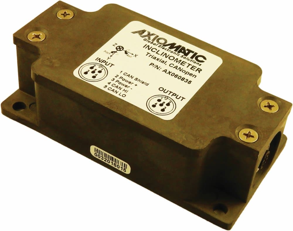 High Performance Triaxial Inclinometer, CANopen®, M12 Connectors