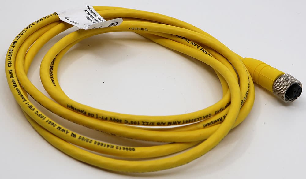 AX070139 M12 Mating Plug with 2m Cable, Unterminated