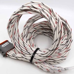 Wire Harness, 2m (comprised of TE Deutsch mating plug DT06-12SA, W12S, 12 contacts, 14 AWG unterminated wire)