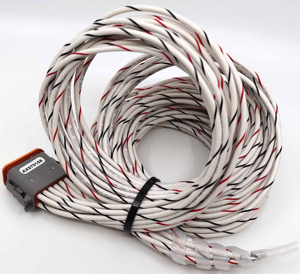Wire Harness, 2m (comprised of TE Deutsch mating plug DT06-12SA, W12S, 12 contacts, 14 AWG unterminated wire)