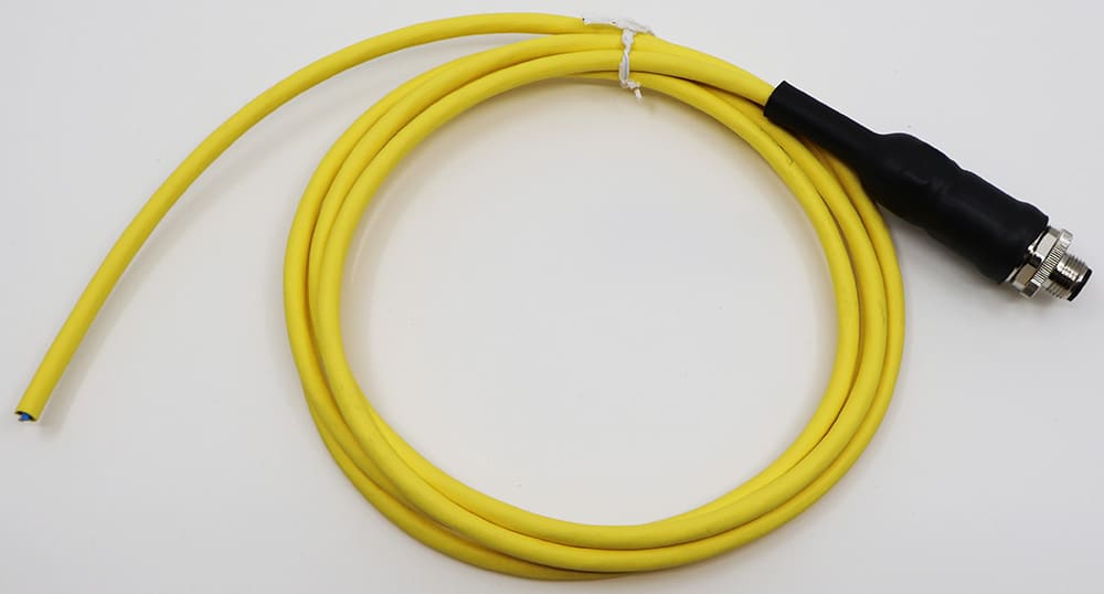 Cable 2m (6.5 ft.), 4-Pin M12 D-Coded Connector, Unterminated Leads