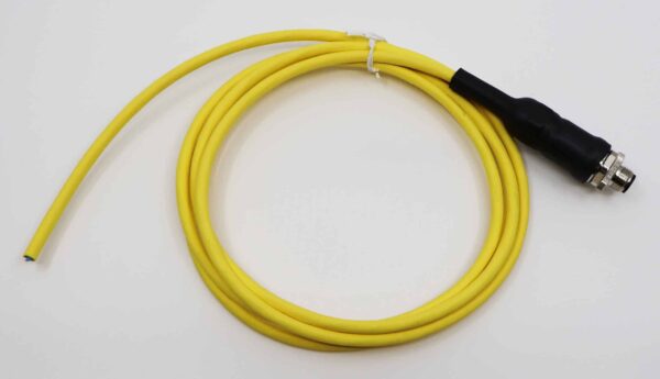 Cable 2m (6.5 ft.), 4-Pin M12 D-Coded Connector, Unterminated Leads