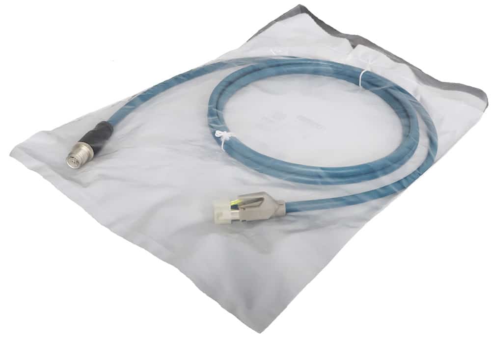 Cable 2m (6.5ft.), 8-pin M12 X-coded, RJ45 Plug