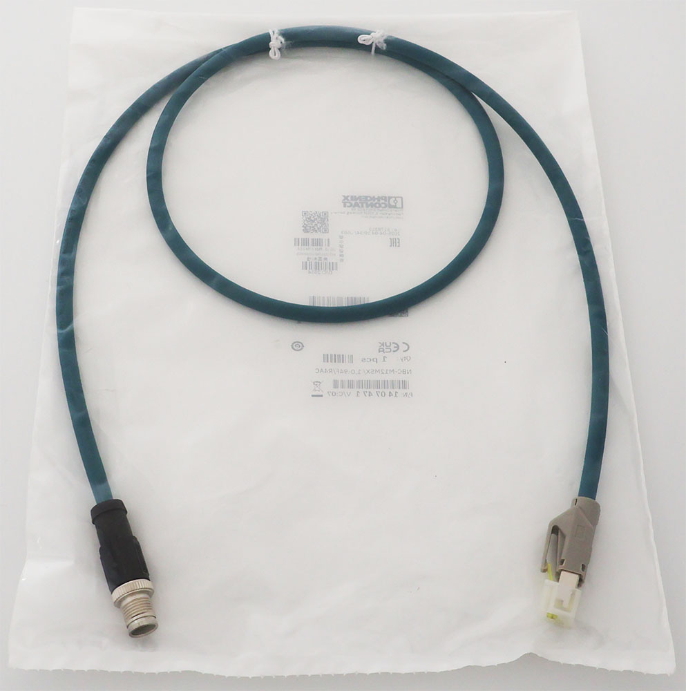 Ethernet Cable, 8-Pin M12 X-Coded Connector, RJ45 Plug, 0.7m (2.3ft)