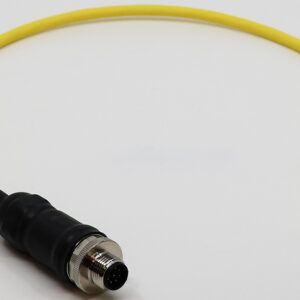 Automotive Ethernet Cable, 8-Pin Male M12 A-Coded Connector, Unterminated Leads, AX070526