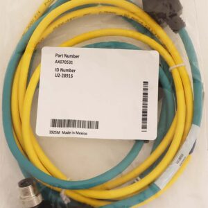 1.7 m (5.5 ft.), 8-pin M12 A-coded, Unterminated Leads, Ethernet Jack, Ethernet and Power Cable