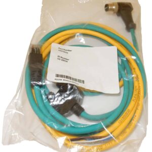 1.7 m (5.5 ft.), 8-pin M12 A-coded, Unterminated Leads, Ethernet Jack, Ethernet and Power Cable