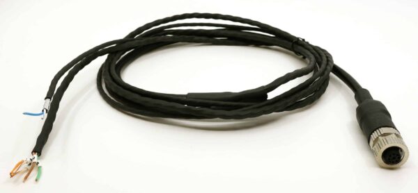 Cable 2m (6.5 ft.), 8-pin M12 A-coded, Unterminated Leads