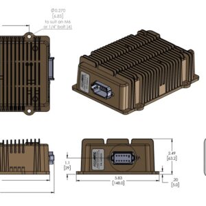 CAN Enabled 24VDC to 24VDC Converter, 350W, Isolated