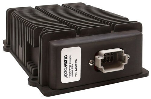 AX082210 is a rugged 12 Volt to 48 Volt DC to DC Converter with a regulated output of 350 Watts offered by Axiomatic Technologies.