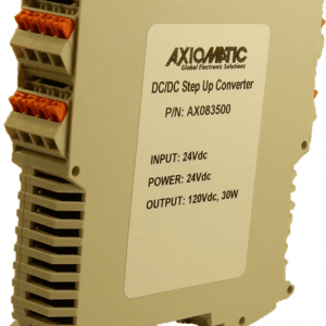 24VDC - 120VDC Converter, 30W DIN rail mount