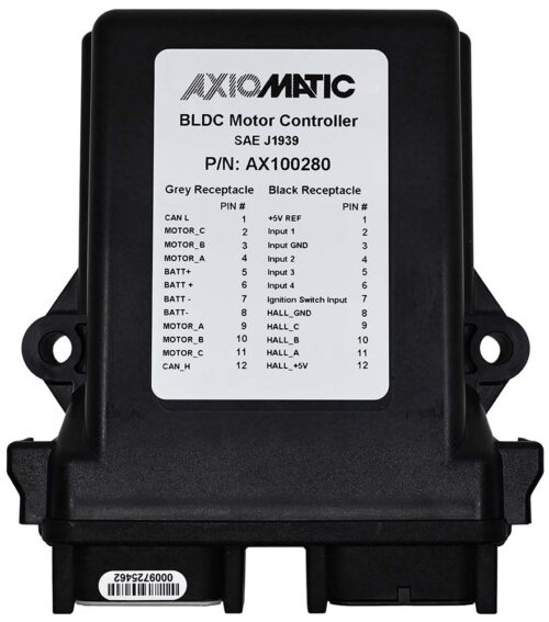4 Inputs, 480W BLDC Motor Controller, SAE J1939, AX100280
