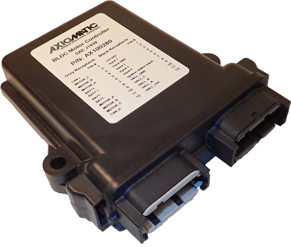 4 Inputs, 480W BLDC Motor Controller, SAE J1939