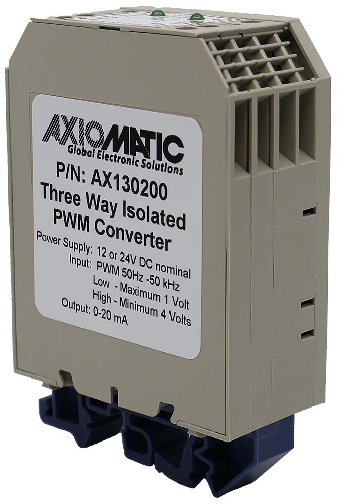 PWM to Voltage or Current Signal Converters, DIN Rail Mount