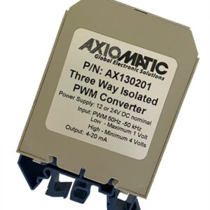 PWM to 4-20mA Current Converter, 100ms, Isolated, 12/24 VDC, DIN Rail Mount