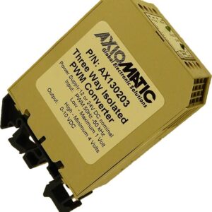 PWM to 0-10V Voltage Converter, 100ms, Isolated, 12/24 VDC, DIN Rail Mount