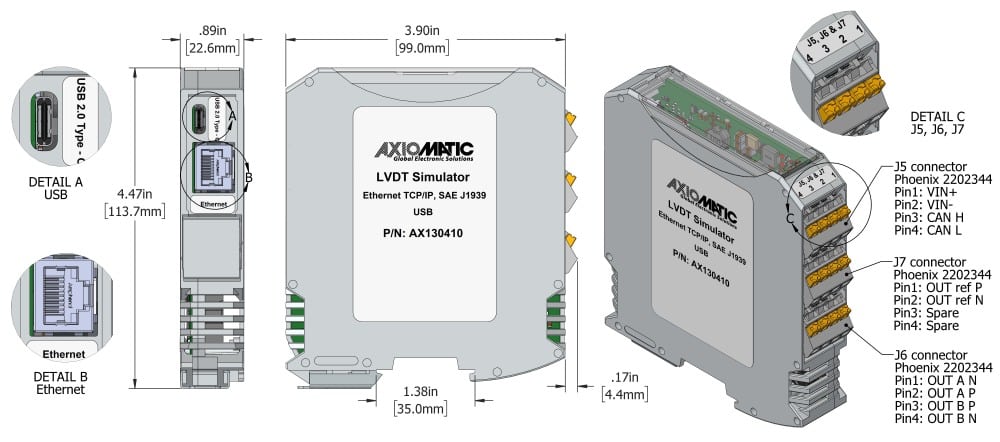Precision LVDT Signal Conditioner