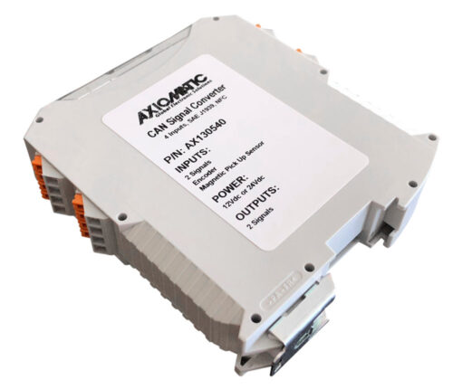 	Isolated, Dual Channel, Universal Signal CAN Converter, SAE J1939, NFC, DIN Rail Mount, AX130540